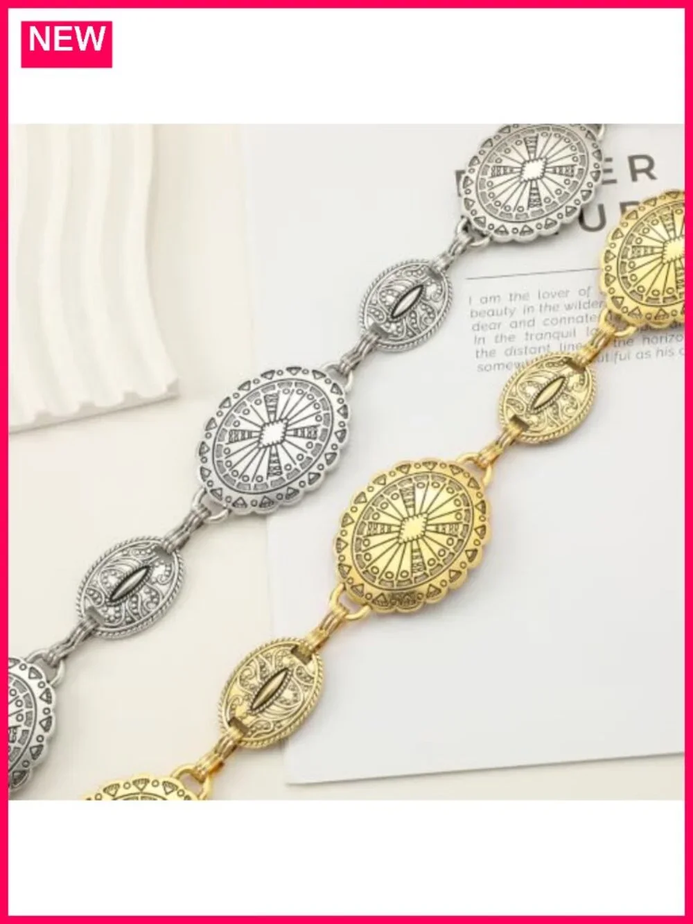 Western Chain Belt for Women Bohemian Cowboy Metal Waist Chain 51